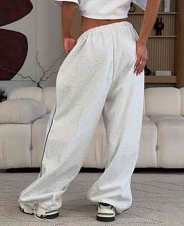 Жіночі стильні штани оверсайз-джогери двонитка Меланж Одеса