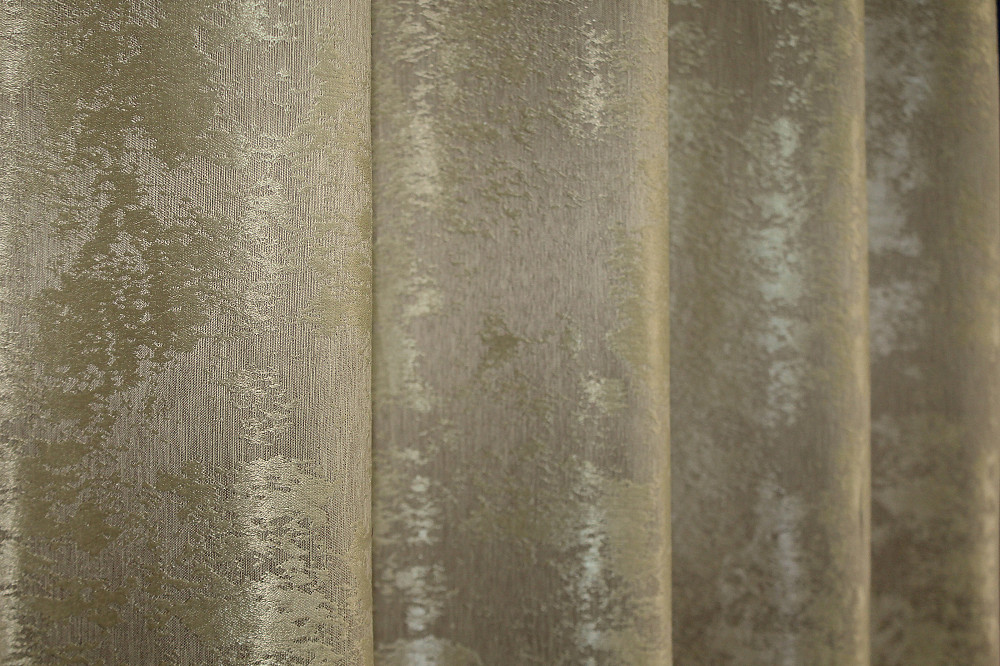 Комплект штор на люверсах VR-Textil Жаккард Sultan XO № 1284ш Золотистый 150х250 см 2 шт (37-0092) Киев - изображение 7