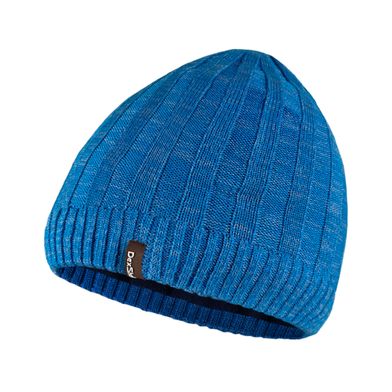 Водонепроникна шапка Dexshell Heathered Rib Knit Beanie, onesize (56-58 см), блакитний Київ