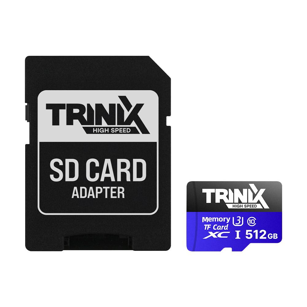 Карта пам’яті Trinix 512GB miсroSDXC з SD-адаптером U3 V30 A1 (90-00038) Киев - изображение 1