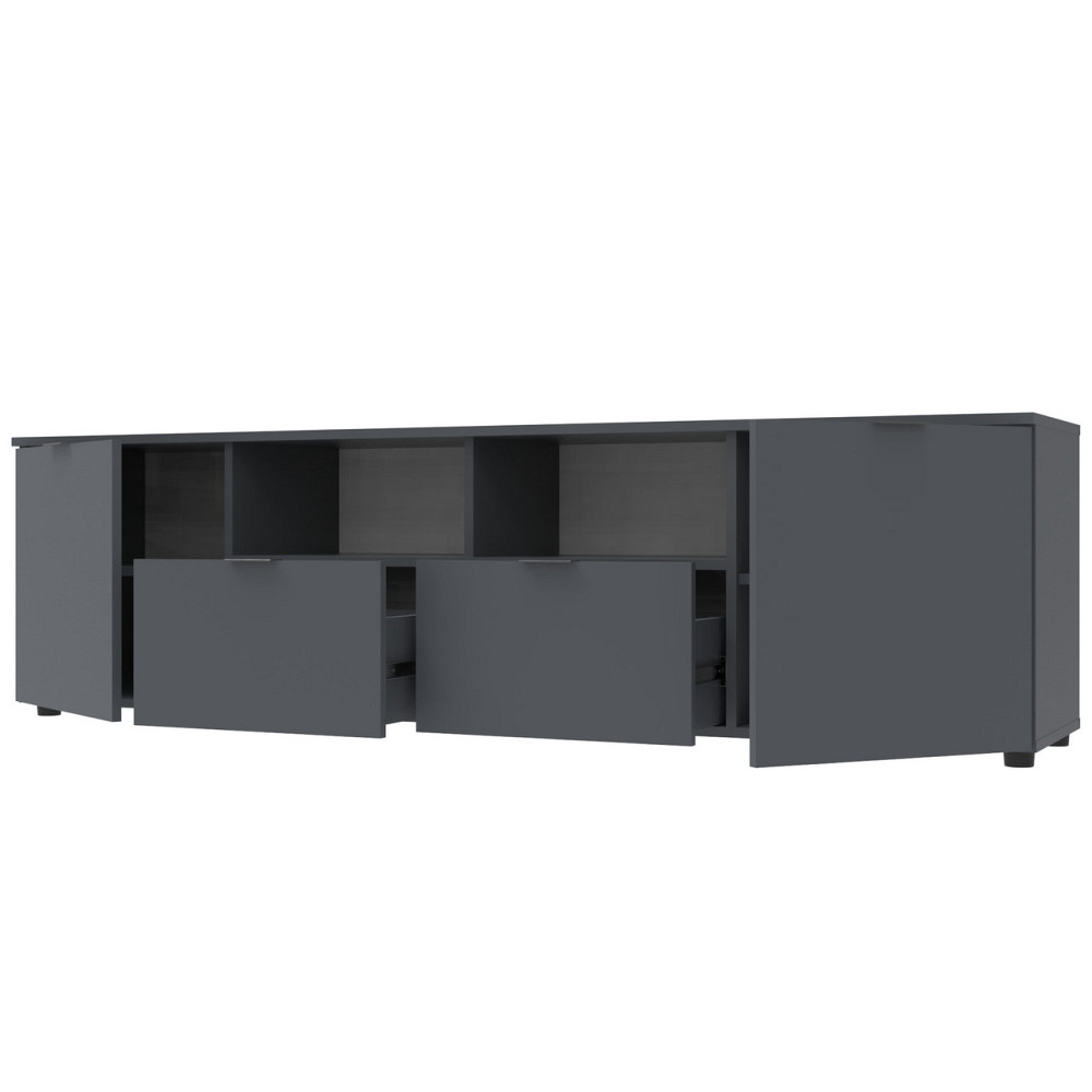 Тумба под ТВ Doros Рон 4 180х38х50 см Графит (DRS-011299) Днепр - изображение 3