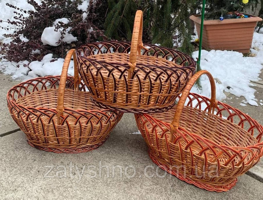 Ажурний плетений кошик із лози Київ - фото 6