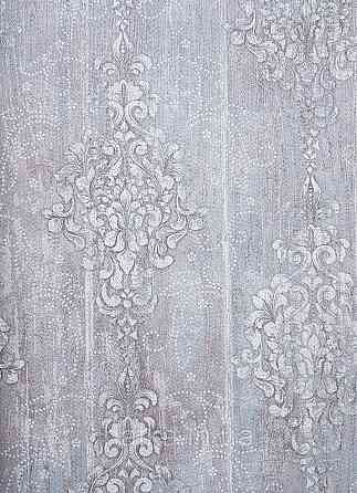 Шпалери вінілові на флізеліні гарячого тиснення DU&KA 1.06х10 вензель основа під штукатурку сірі коричневі Київ