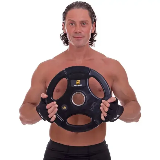 Диск прогумований 10 кг на гриф 50 мм Zelart TA-5160-10 Київ