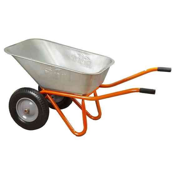 Тачка будівельна двоколісна 100 л 320 кг колесо 15" (з 5-х ЧАСтЕЙ) FLORA (5056714) Київ