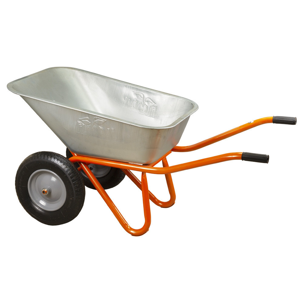 Тачка будівельна двоколісна 100 л 320 кг колесо 15" (з 5-х ЧАСтЕЙ) FLORA (5056714) Київ - фото 3