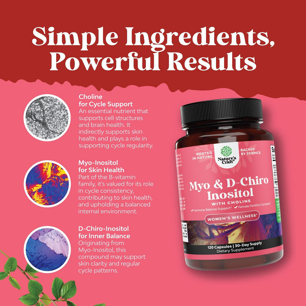 Myo & D-Chiro Inositol with Choline, 120 Capsules Луцк - изображение 3