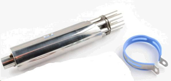 Глушник (тюнінг) 370 * 100mm, кріп. Ø78mm (нержавіюча сталь, кулемет, прямоток) Київ - фото 1