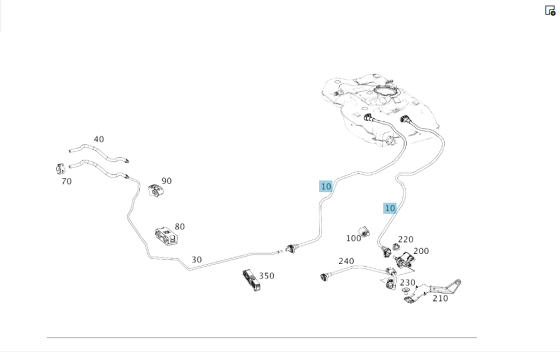Mercedes-Benz  A2464702164 Комплект паливних трубок - магістраль, що подає, та обратка CLA C117 CLA Shooting Brake X117 GLA X156 Одеса