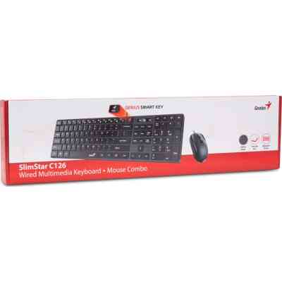 Комплект Genius C-126 SlimStar USB Black Ukr (31330007407) Винница
