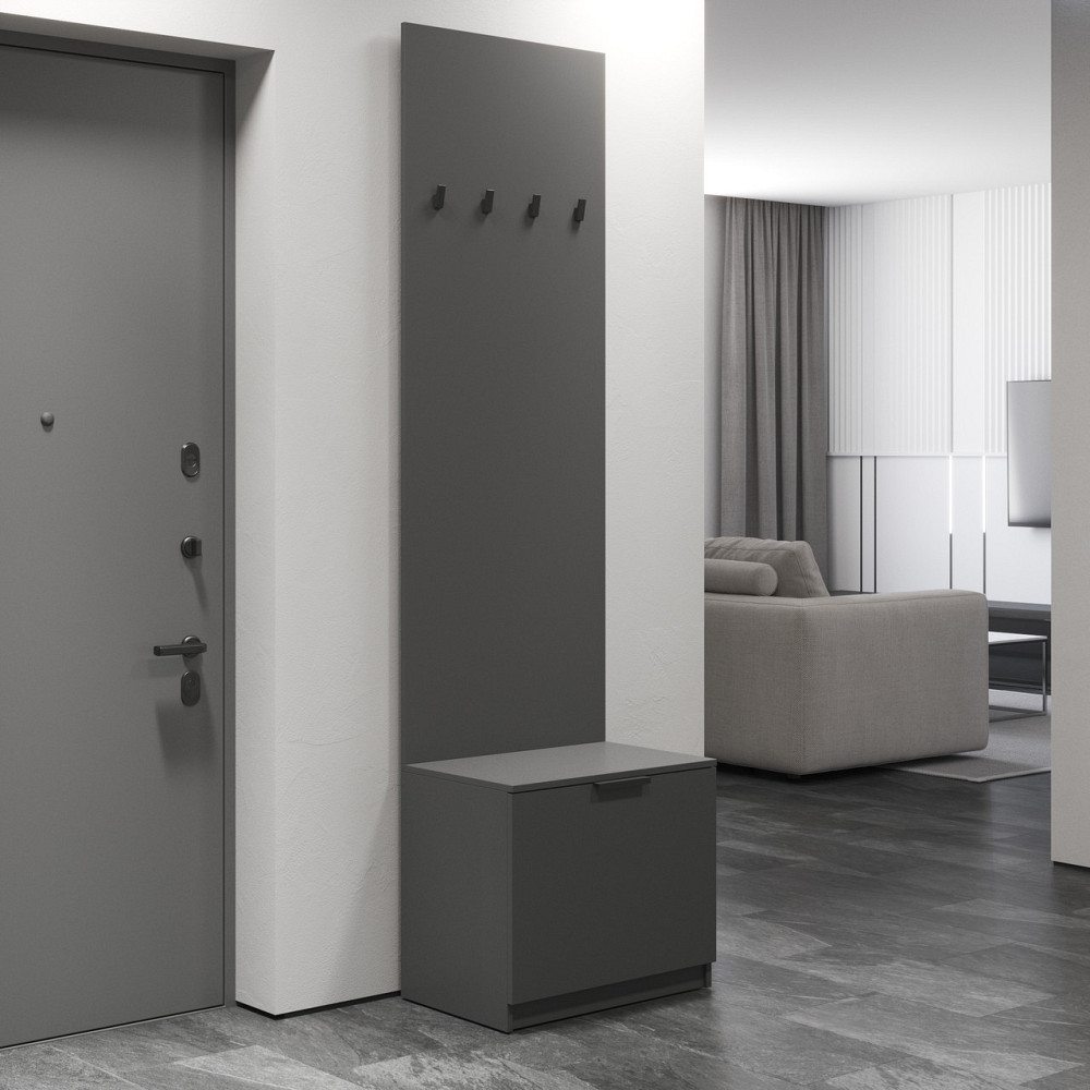 Вешалка для прихожей VAYS, напольная, с тумбой для обуви M-43 Львов - изображение 1