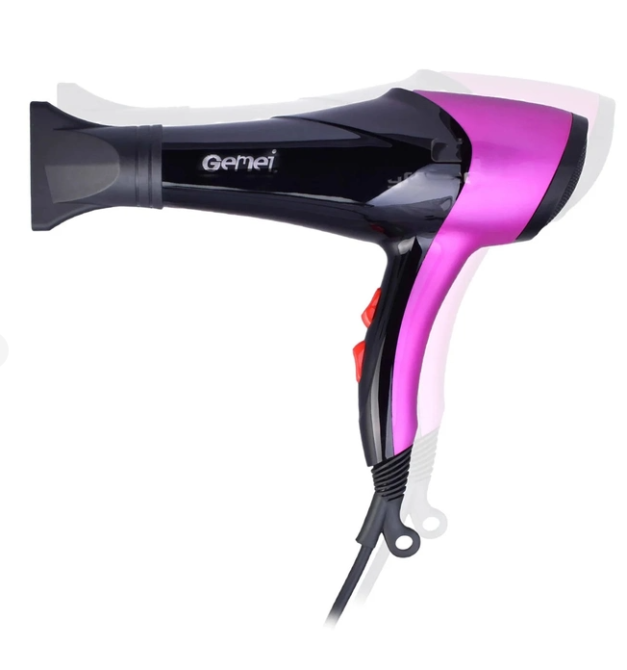 Фен для сушіння волосся GEMEI GM-1766 2600вт, 2 швидкості, 3 температурні режими,насадка концентратор АС 5198 Одеса - фото 3