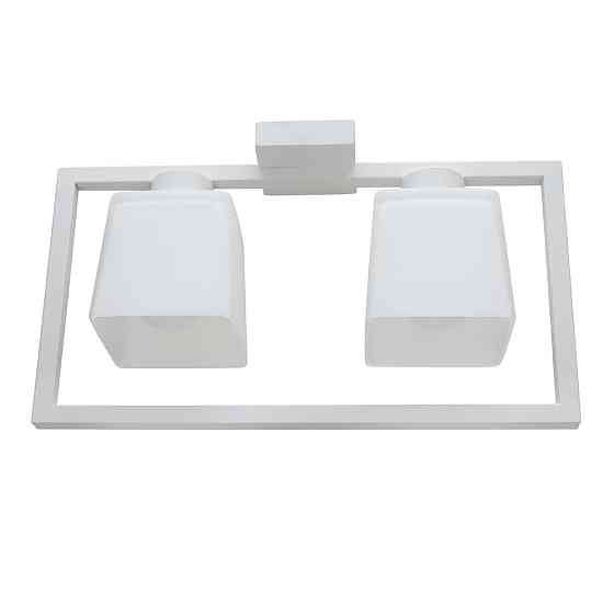 Люстра потолочная MSK Electric Boston на два плафона под лампу Е27 NL 400230-2 WH Одесса