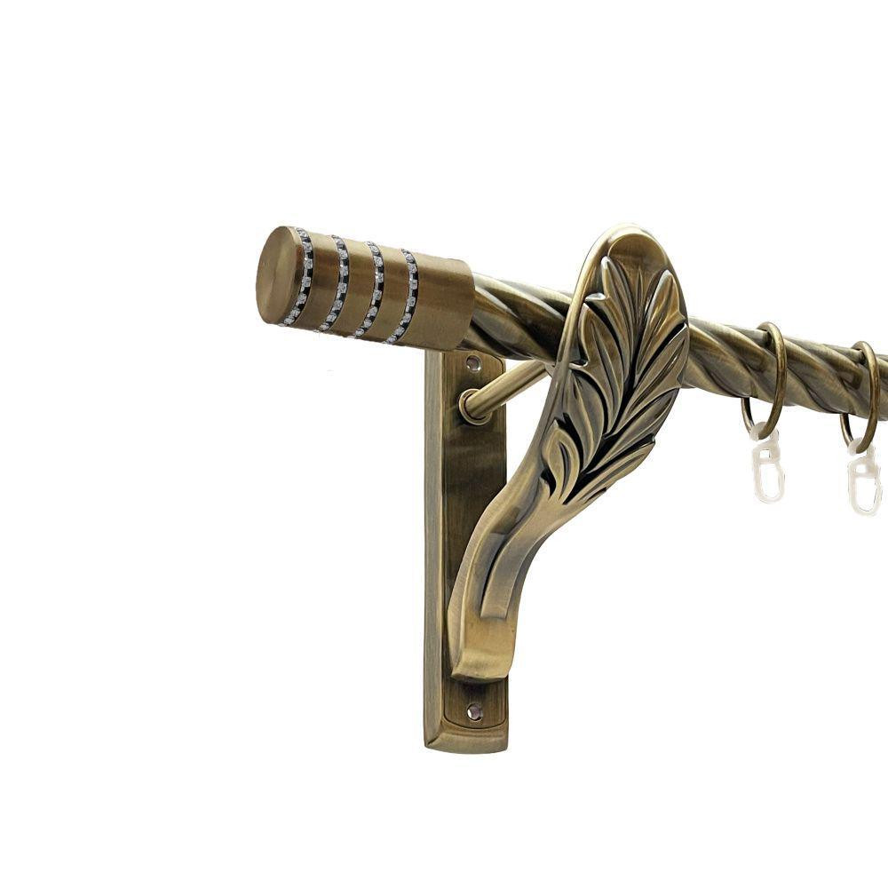 Карниз Orvit Барамелла металевий однорядний ретро скручена труба кільце металеве Антик 25 мм 200 см Львов - изображение 1