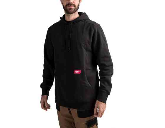 Толстовка WHMW MILWAUKEE, з капюшоном, чорна, розмір XL Одесса