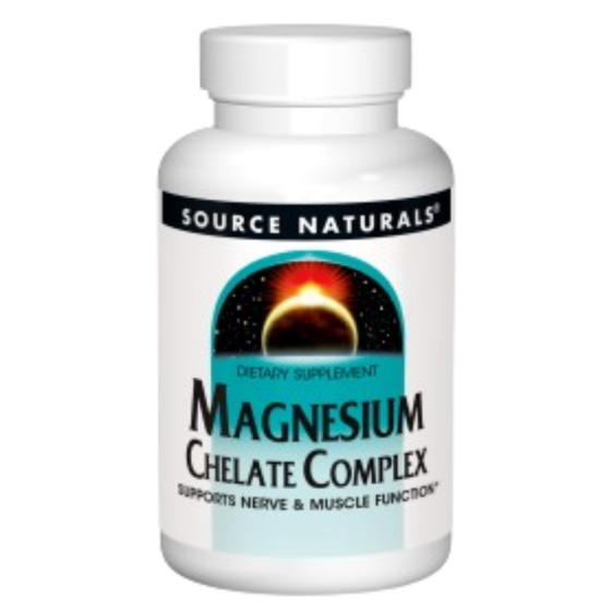 Магний хелат, Magnesium Chelate, Source Naturals, 100 мг, 100 таблеток Луцк