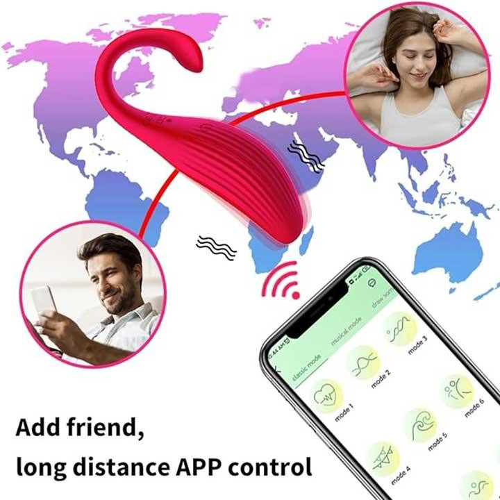 Яскраве смарт віброяйце Love Spouse — Смарт вібратори Вінниця - фото 2