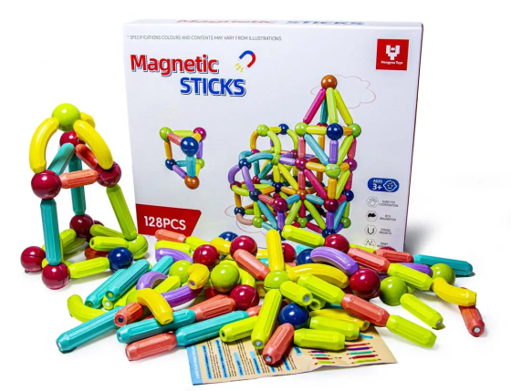 Магнітний конструктор MAGNETIC STICKS на 128 деталей Одеса
