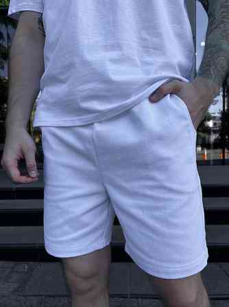 Футболка чоловіча Volition стрейч кулір, біла/принт Київ