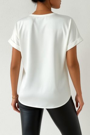 Жіноча футболка з шовку Армані Білий L Харків