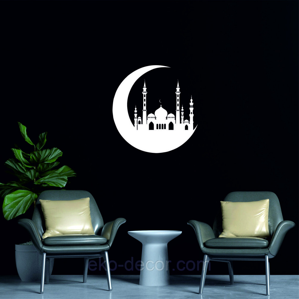 Декоративное настенное Панно «Ислам» Декор на стену 70*70 см, Белый Киев - изображение 3