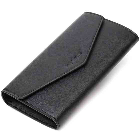 Женское вместительное портмоне из натуральной кожи Tony Bellucci 21976 Черный Киев