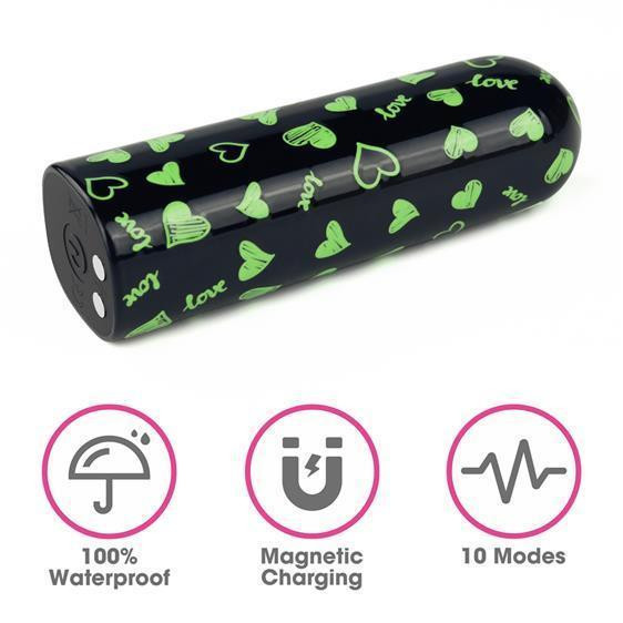 Вибропуля - Rechargeable Glow-in-the-dark Heart Massager Sex Aura Киев - изображение 2