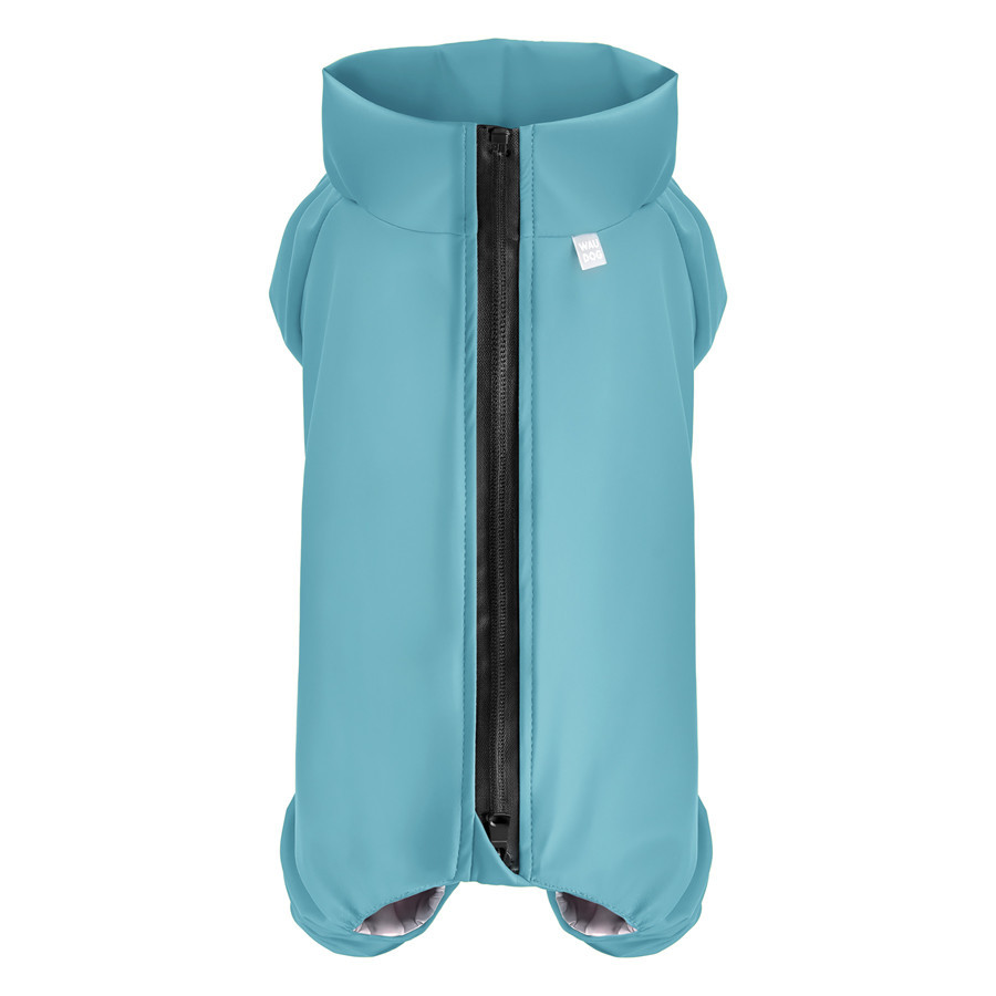 Дождевик для собак WAUDOG Clothes, водонепроницаемый, M35, В 59-62 см, С 37-40 см, голубой Киев - изображение 2