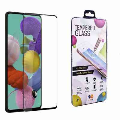 Скло захисне Drobak Samsung Galaxy A51 (Black) (454517) Вінниця