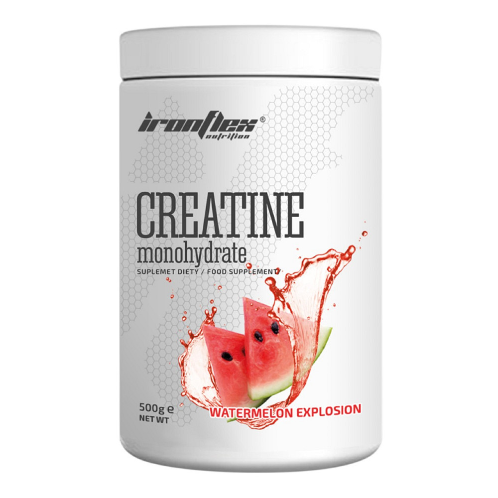 Креатин моногидрат Iron Flex Creatine Monohydrate 500 g (Watermelon explosion) Луцк - изображение 1
