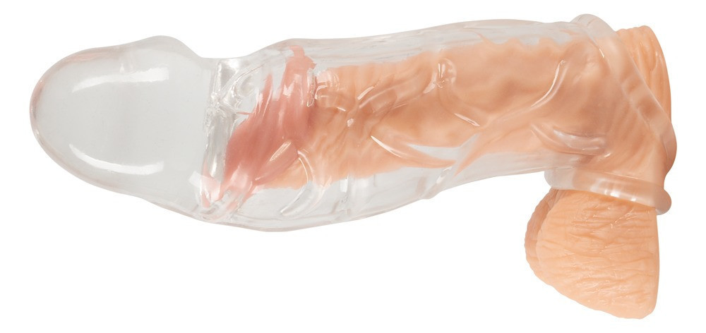 Насадка на пеніс Crystal Clear Penis Sleeve wit Sex Aura Київ - фото 7