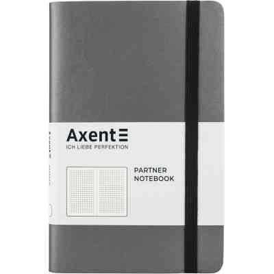 Блокнот Axent Partner Soft, 125х195, 96арк, кліт, сірий (8206-15-A) Вінниця