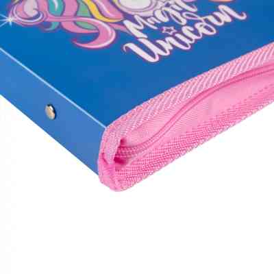 Папка для тетрадей Yes пластиковая на молнии Glamour синяя В5 (492206) Винница