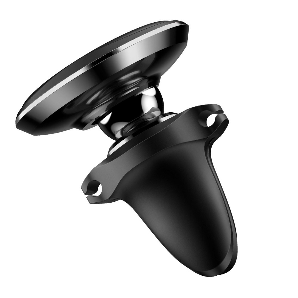 Автотримач для телефона Baseus Magnetic Air Vent Car Mount Holder with cable clip Black Ковель - изображение 2