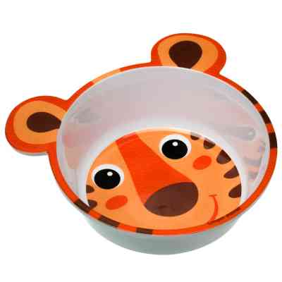 Тарілка дитяча Canpol babies антипідслизгова з вушками 490 мл Помаранчева (4/520_ora) Вінниця