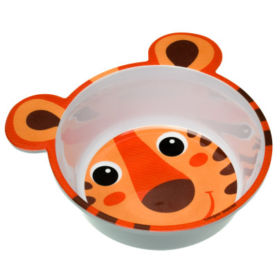 Тарелка детская Canpol babies антиподслизистая с ушками 490 мл Оранжевая (4/520_ora) Винница - изображение 1