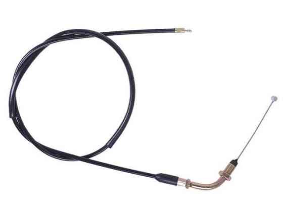 Трос газа на мопед Delta, L-1020 мм, верх резьба, низ трос Мукачево