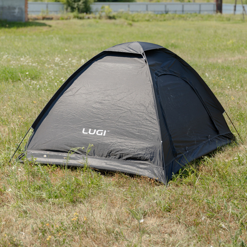 Lugi Намет двомісний 200×150×120 см кемпінговий туристичний для риболовлі LU-025B Чорний Киев - изображение 5