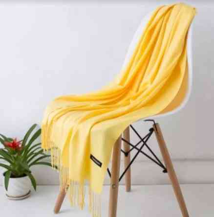 Шарф жіночий осінній 200 на 65 см жовтий Київ