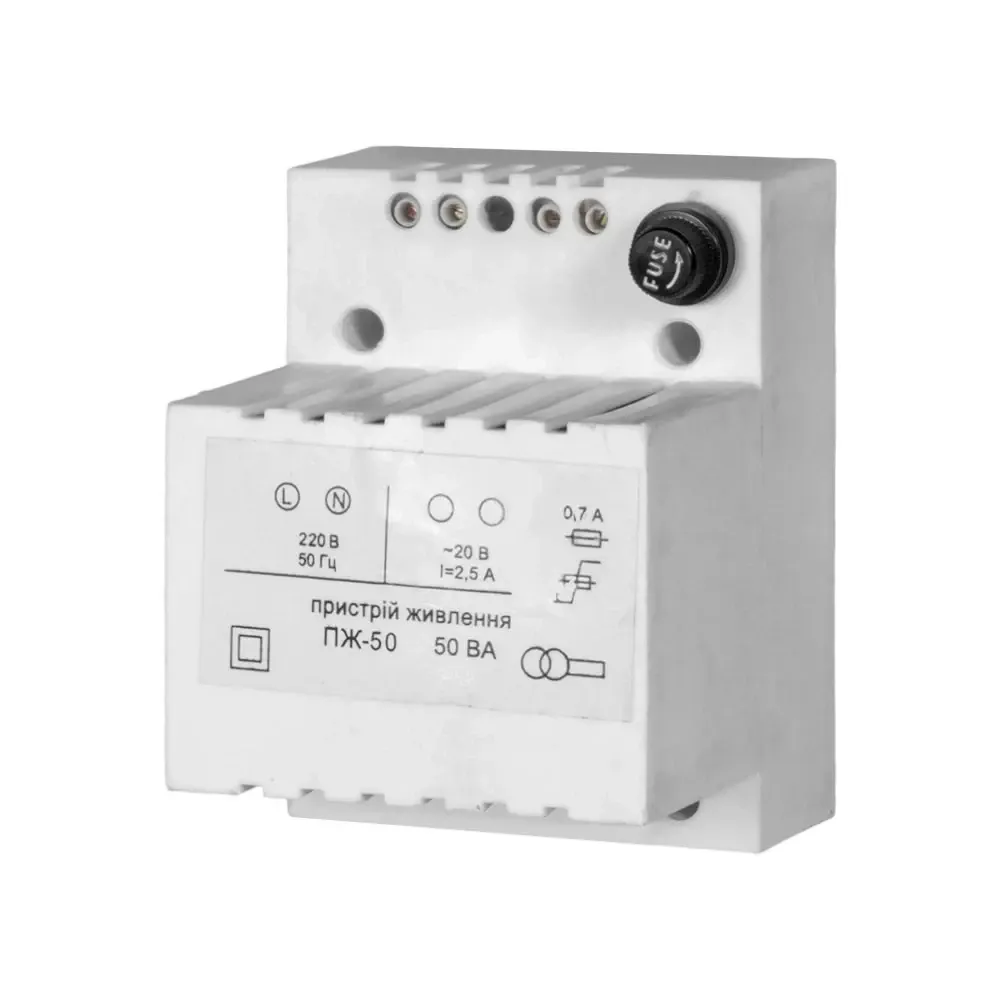 Блок живлення трансформаторний Trinix 50 Вт з кріпленням на DIN-рейку (090-00107) Киев - изображение 1