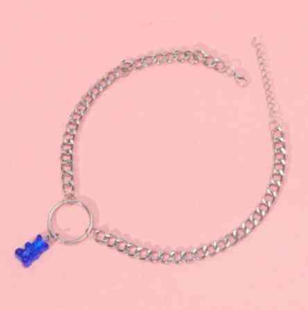 Подвеска мишка синий - длина 30см, смола, цинковый сплав Киев