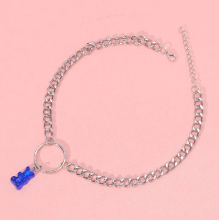 Подвеска мишка синий - длина 30см, смола, цинковый сплав Киев - изображение 1