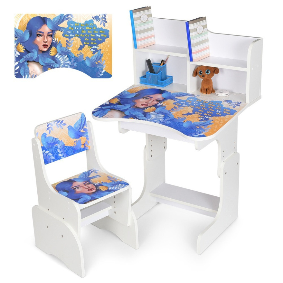 Детская Парта N 2071-5-1 белый, со стульчиком Винница - изображение 1