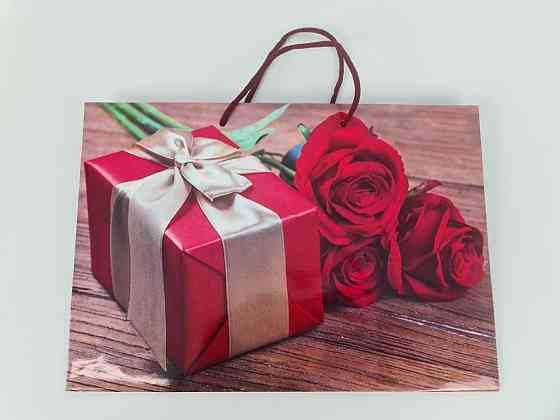 Паперовий великий горизонтальний пакет 36/22/10 (артBG-136) (12 шт.) Харків