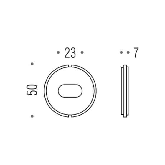 Вставка під засувку Blindate PB04 пластик чорн. Київ