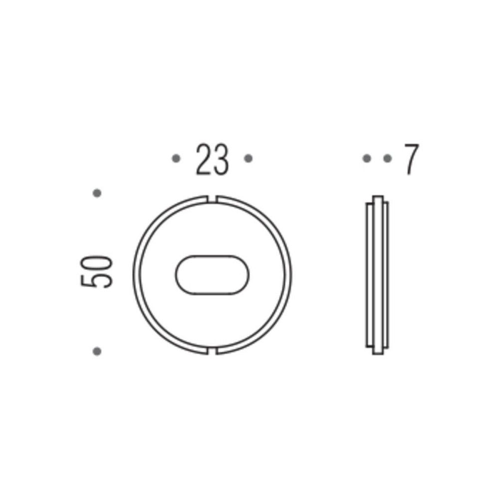 Вставка під засувку Blindate PB04 пластик чорн. Київ - фото 3