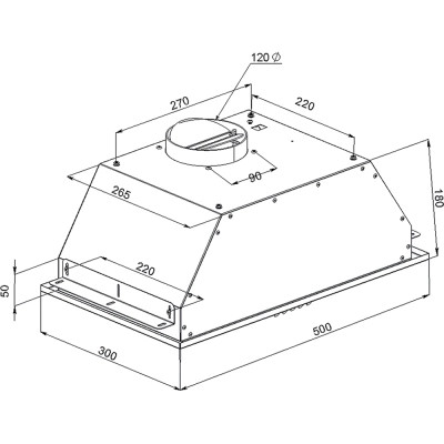 Вытяжка кухонная Artel ART CANOPI 350 Black Винница - изображение 5