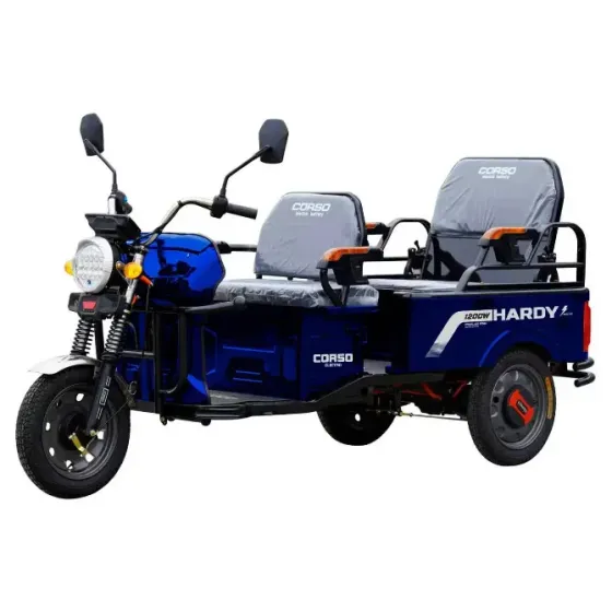 Електричний трицикл із кузовом Corso Hardy-10 S 1200W-60V-38Ah шини 12"/12" купити Aba-Opt дешево в Україні Одеса