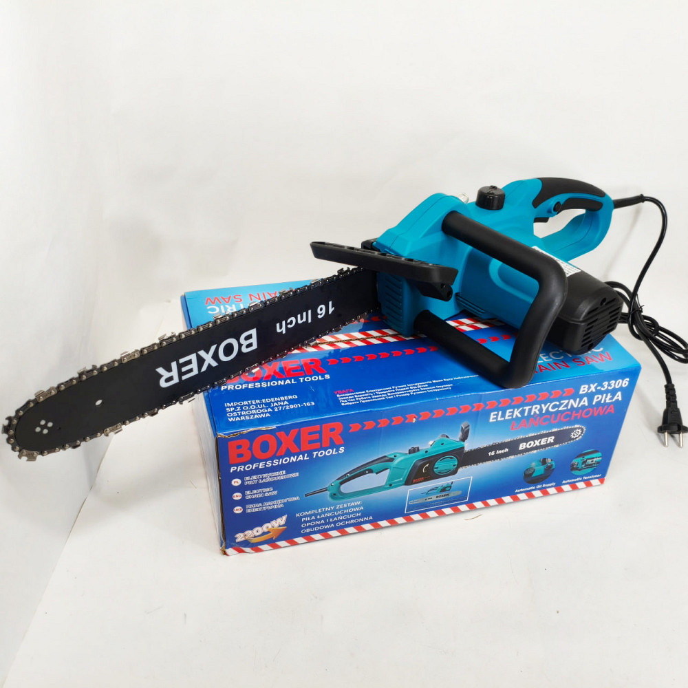 Пила ланцюгова мережева 2200Вт 40см Boxer 3306-BX електропилка KF-66 Львів - фото 7