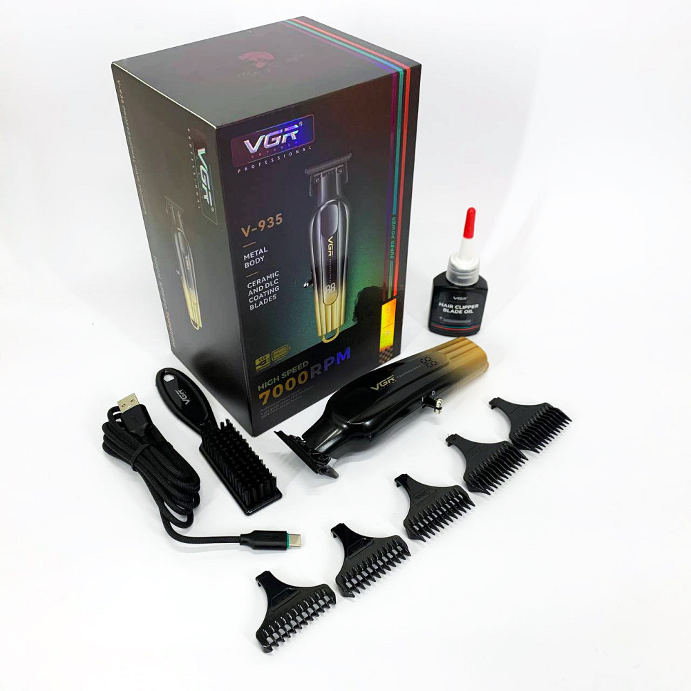 Бритва тример для чоловіків VGR V-935, Практична машинка для стрижки волосся, професійна GD-74 Київ - фото 5